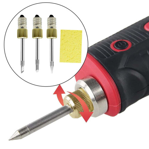 3x Pannes de rechange pour fer à souder E10 1