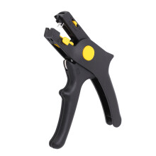 Pinza spelafili ergonomica con meccanismo di spelatura autoregolante e design compatto. Pinza spelafili 2 in 1 per elettricisti.