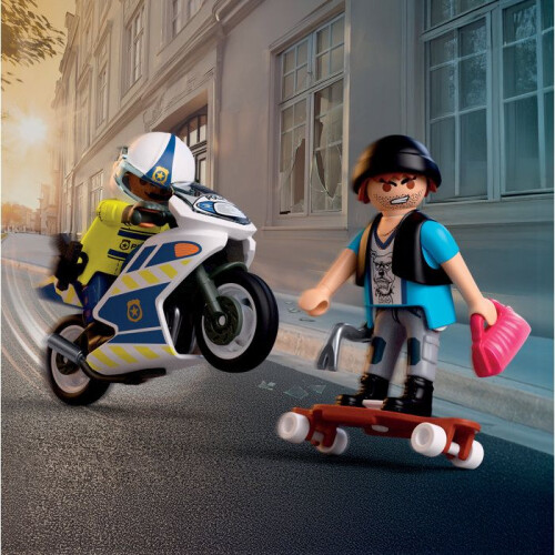 PLAYMOBIL Police Motorcycle Chase 1