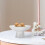 ETEREAUTY Ceramic Snack Plate, White, High-End Material, Perfect for Storage and Serving 8