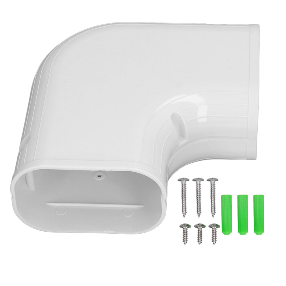 Mini Split Line Cover Flat Elbow Line Cover Paintable Line Cover Uv Proof Strong And Durable Universal Design Compatible With Ductless Mini Split And 9489952110035