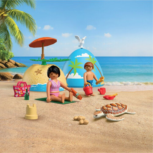 PLAYMOBIL Playmobil 72101 Ei 2in1: Strandurlaub 1