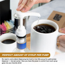 10PCS Coffee Milk Tea Dispenser Syrup Pump Liquid Dispenser for Syrup Dispenser Pump Kitchen Tools,White