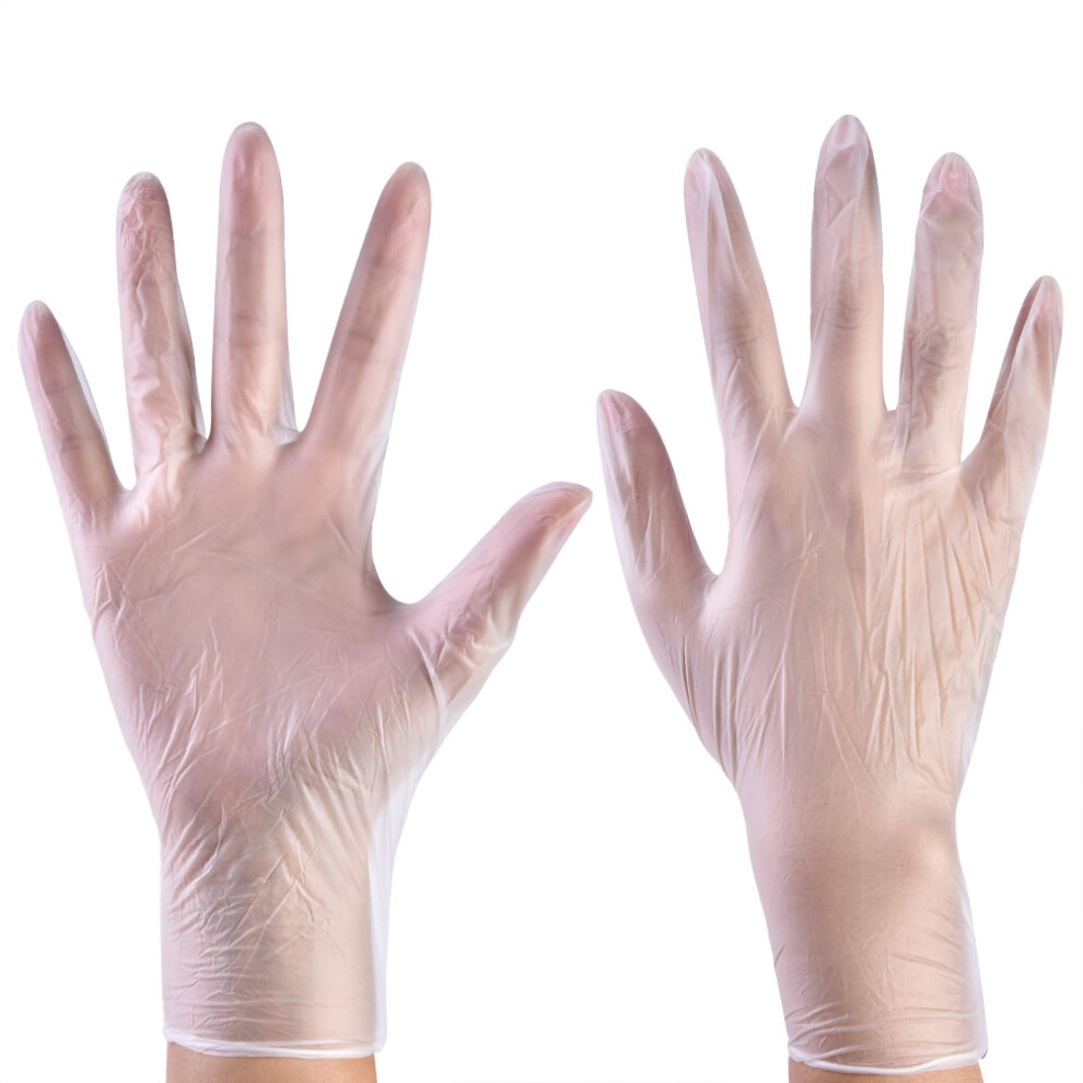 Non Latex Disposable Gloves, Medical Exam Gloves Powder Free Disposable Vinyl Gloves Food Safe Gloves Chemically Resistant Durable Gloves For 9489952106618