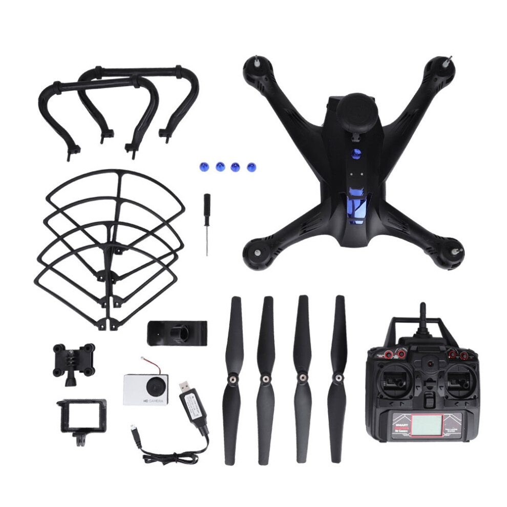 Quadcopter With Hd Camera Fpv Drone With Wide Angle Lens Altitude Hold Headless Mode Trajectory Flight Brushless Motor Gesture Control 9489952106960