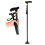 Foldable Aluminum Alloy Walking Cane with LED Light, Adjustable, Black 15
