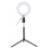 Live Streaming Ring Light with10Brightness Level USB Powered Shadow Free Illumination3Light Modes Foldable Desktop Tripod Included for YouTube 2
