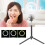 Live Streaming Ring Light with10Brightness Level USB Powered Shadow Free Illumination3Light Modes Foldable Desktop Tripod Included for YouTube 5