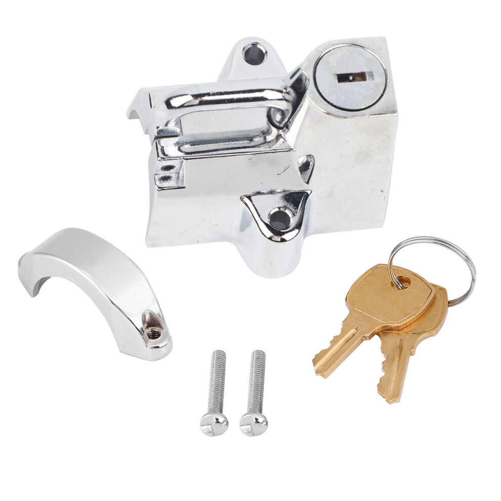 Stainless Steel Helmet Lock For Motorcycles Anti Theft Security Device Tamper Proof Universal Fit Durable Weather Resistant With2keys Suitable For 9071309434026