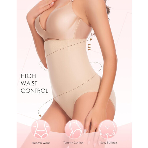 Εσώρουχα Shapewear Tummy Control - Σλιπ με Υψηλή Μέση για Σύσφιξη και Έλεγχο Συμπίεσης για 2