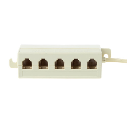 RJ11 telephone splitter adapter 5-way 6P4C 1