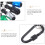 HEMOTON 6pcs Bit Holder Quick Release 1/4 Inch Impact Keychain Holder 4