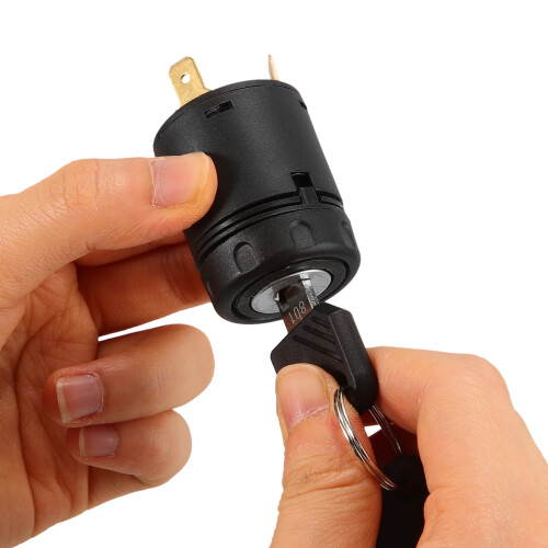 Interruptor de ignição para veículos elétricos e scooters com chave de cobre e plástico (conjunto de 1 unidade) 2