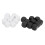 20 Pcs DIY Sticker Dice 16x16x16mm White/Black 3