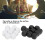 20 Pcs DIY Sticker Dice 16x16x16mm White/Black 5