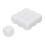 20 Pcs DIY Sticker Dice 16x16x16mm White/Black 12