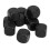 20 Pcs DIY Plastic Dice Rounded Corners 16x16mm Black & White 7