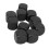 20 Pcs DIY Sticker Dice 16x16x16mm White/Black 6