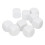 20 Pcs DIY Sticker Dice 16x16x16mm White/Black 8