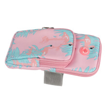 Leichte pinke Sportarmtasche für Laufen, Wandern und Fitness 19x10x2,8 cm