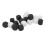 20 Pcs DIY Sticker Dice 16x16x16mm White/Black 16