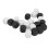 20 Pcs DIY Sticker Dice 16x16x16mm White/Black 1