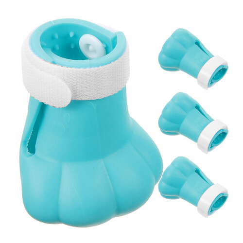 20Pièces Bottines Chats Anti-Griffures Silicone Respirantes 2