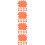 120Pièces Étiquettes Prix En Forme Explosion Papier Orange Pour 7