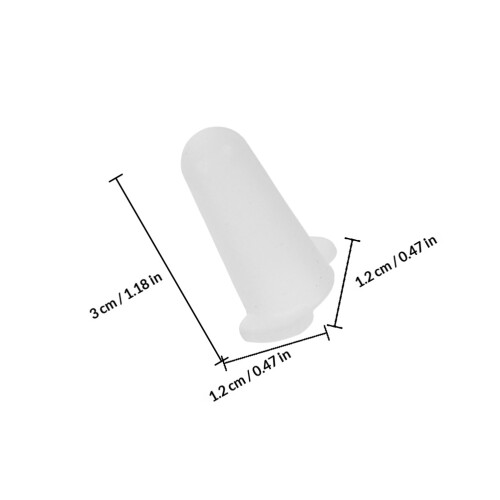 4Pcs Silicone Piping Tip Protectors White for Cake Decorating At Home 1