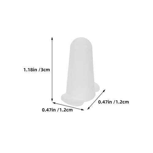 4Pcs Silicone Piping Tip Protectors White for Cake Decorating At Home 2