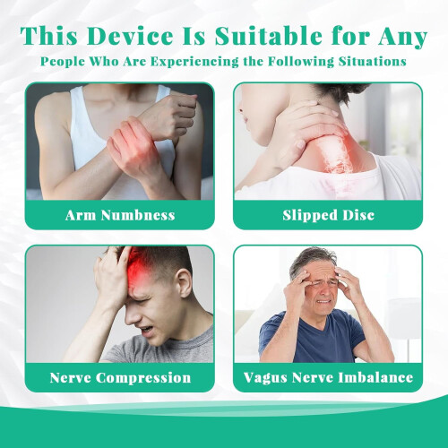 Massageador de pescoço Vitality Magic Pro 2.0 com 4 cabeças, 3D e 8 modos. 1