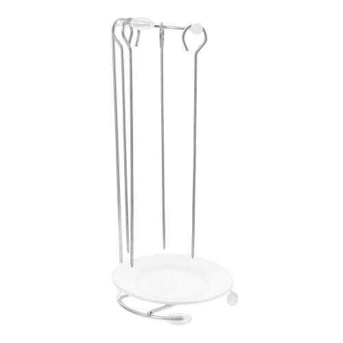 3Ensembles Support À Brochettes En Acier Inoxydable Multi-Usage Bbq 2