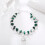Κομψά καθημερινά κοσμήματα Υποαλλεργικό σμαραγδένιο κρύσταλλο βραχιόλι 2
