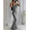 Κομψό, casual φόρεμα με slip outfit, σέξι αμάνικο φόρεμα με βολάν, εφαρμοστό ύφασμα, μάξι 8