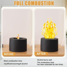 20 Pcs Tabletop Fire Pit Ceramic Wool Wick with Gloves for Portable Tablet Op Fire Pit to Extend Burn Ceramic Fiber