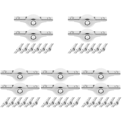 40Pcs Sliding Pulley Wheels Window Door Rollers Steel Nylon Assorted 2