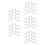 40Pcs Pom Vertical Blind Valance Clips White Curtain Fasteners 1