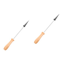 2Pcs Wood Handle Graphite Mold Shaping and Expanding Tool Black
