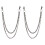 2Pcs Stylish Black Trousers Chain for Pants Punk Gothic Accessory 1
