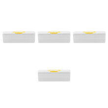 4Pcs Clear Plastic Fridge Fruit Vegetable Storage Box Organizer