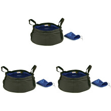 3Pièces Seaux Outdoor Pliables 12L Pour Randonnée Camping