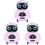 Mini-RC-Roboter 3-tlg. mit -, Tanz-, Singefunktion, LED, pink 1