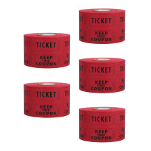 2500Pièces Tickets Tombola Double Roll Rouge Numérotés Pour Événements