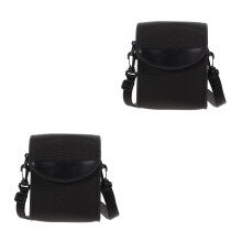 2Pcs Black Travel Binoculars Pouch Comfortable Durable Telescope Bag