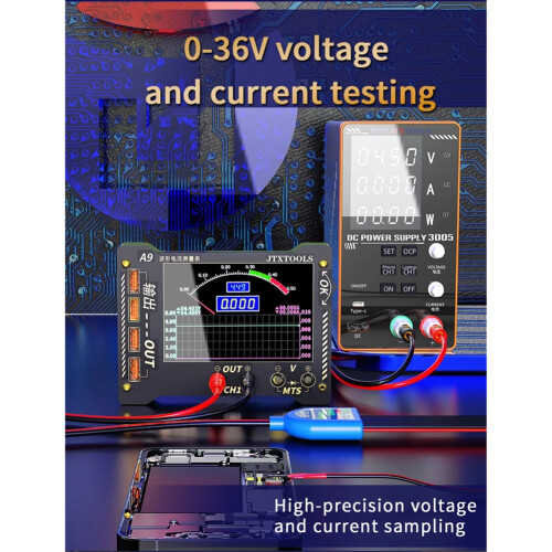A9 Waveform Multi-Function Measurement Meter A9 High-Precision Voltage Current Sampling Screen Recording Host Computer 1