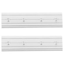 2Stk Silberne Aluminium Vorhangschienenverbinder Für Und Decke