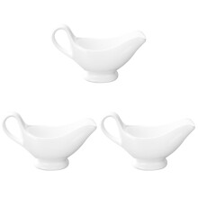 3St Wit Keramisch Melkkan Set , Lichtgewicht Creamers Voor Thuis