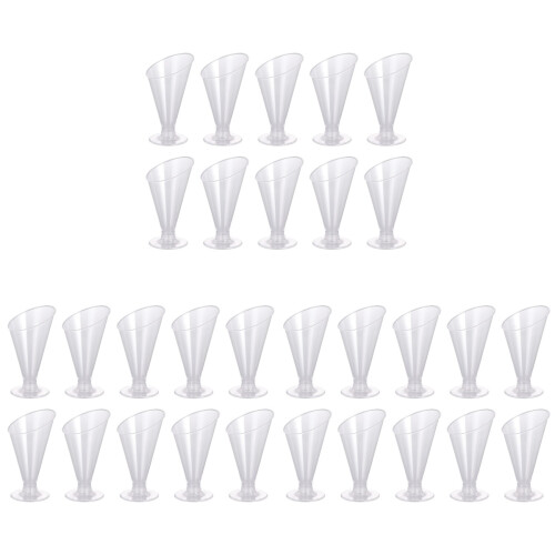 30Pcs Clear Pudding Cups Dessert Cups for Party Serving