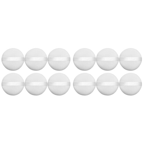 Set Of 2 Face Puff For Powder Make Up Pads Pressed Compact Makeup