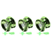 3Sets Groene Metalen Yo-Yos Voor Beginners Stevig Speelgoed Thuis